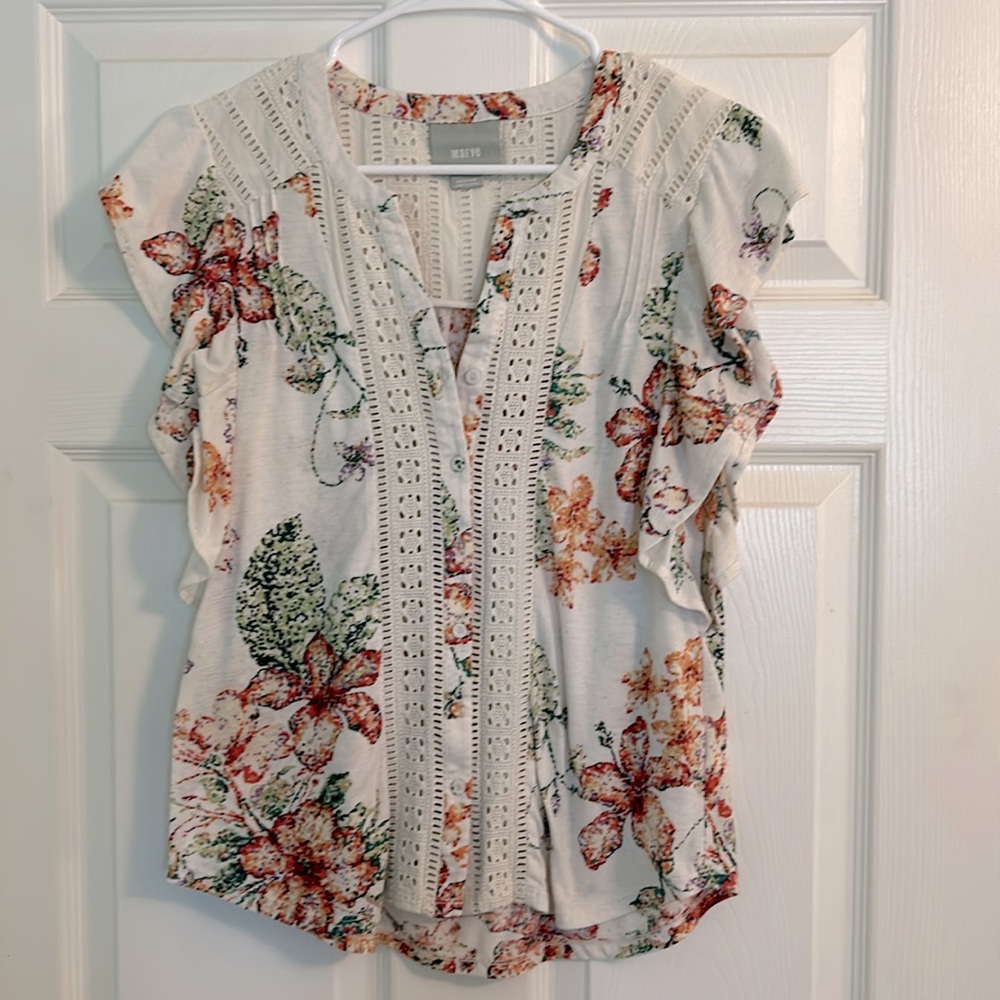 Women’s Maeve Floral Blouse (Med)